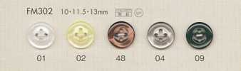 FM302 DAIYA BUTTONS 仿贝壳聚酯纤维纽扣