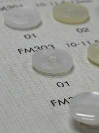 FM303 DAIYA BUTTONS纽扣聚酯纤维仿贝壳 Osaka Plastic Industries（DAIYA BUTTON） 更多图片