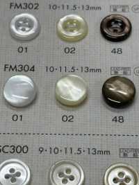 FM304 DAIYA BUTTONS纽扣聚酯纤维仿贝壳 Osaka Plastic Industries（DAIYA BUTTON） 更多图片