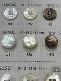 FM305 DAIYA BUTTONS纽扣聚酯纤维仿贝壳 Osaka Plastic Industries（DAIYA BUTTON） 更多图片