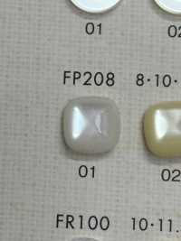 FP208 DAIYA BUTTONS纽扣聚酯纤维仿贝壳（方形） Osaka Plastic Industries（DAIYA BUTTON） 更多图片