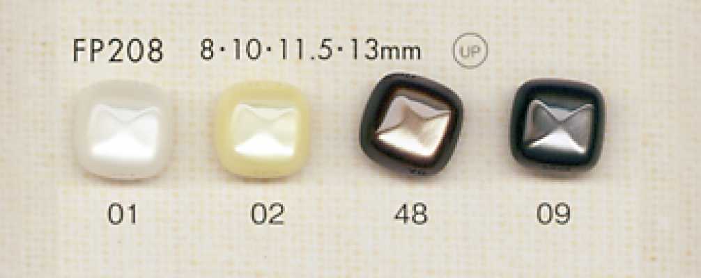 FP208 DAIYA BUTTONS 仿贝壳聚酯纤维纽扣（方形）