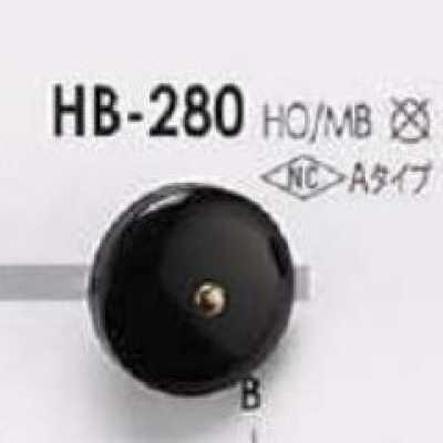 HB280 水牛角/黄铜制 正面四孔纽扣