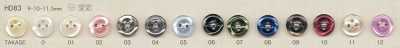 HD83 DAIYA BUTTONS 耐冲击HYPER DURABLE""系列 仿贝壳聚酯纤维纽扣""