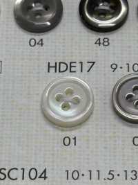 HDE17 DAIYA BUTTONS 防震超耐用""系列仿贝壳聚酯纤维纽扣" 大阪纽扣（DAIYA BUTTON） 更多图片