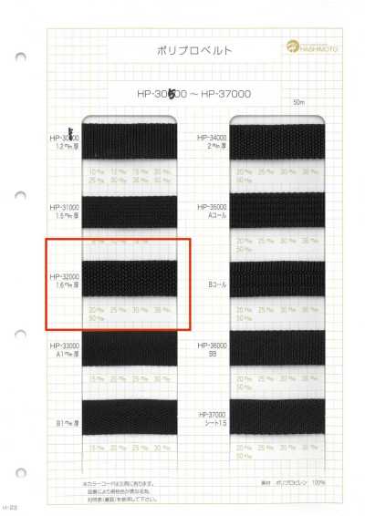 HP32000 聚丙烯带 1.6MM厚