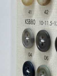 KSB80 优雅彩色4纽扣聚酯纤维纽扣 Osaka Plastic Industries（DAIYA BUTTON） 更多图片