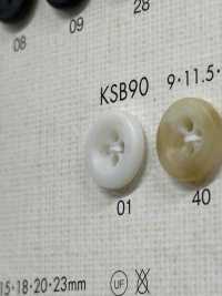 KSB90 优雅的 4 孔聚酯纤维纽扣 大阪纽扣（DAIYA BUTTON） 更多图片