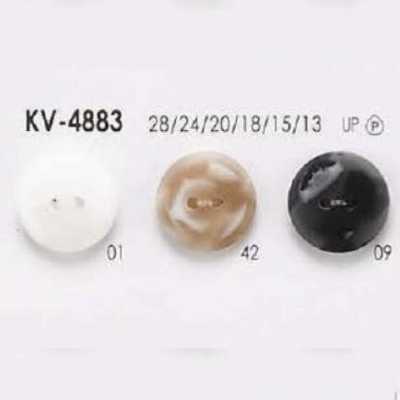 KV4883 聚酯树脂制 正面两孔纽扣