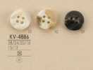 KV4886 水牛角风 4孔 聚酯纤维纽扣