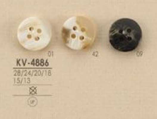 KV4886 水牛角风 4孔 聚酯纤维纽扣