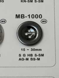 MB1000 简约4孔金属纽扣纽扣 Osaka Plastic Industries（DAIYA BUTTON） 更多图片
