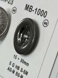 MB1000 简约4孔金属纽扣纽扣 Osaka Plastic Industries（DAIYA BUTTON） 更多图片