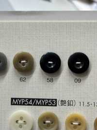 MY112 简单优雅的 4 孔聚酯纤维纽扣，适用于衬衫和衬衫 Osaka Plastic Industries（DAIYA BUTTON） 更多图片
