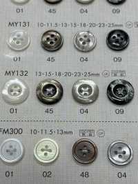 MY132 DAIYA BUTTONS纽扣聚酯纤维仿贝壳 Osaka Plastic Industries（DAIYA BUTTON） 更多图片