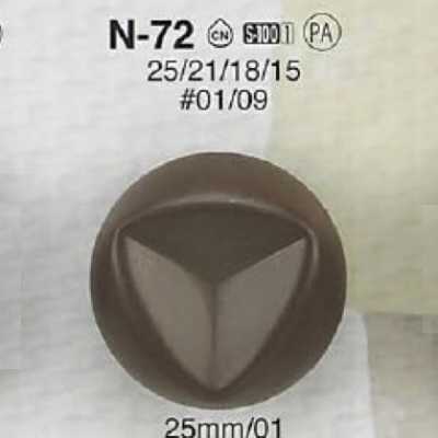 N72 尼龙树脂制 方形有柄纽扣