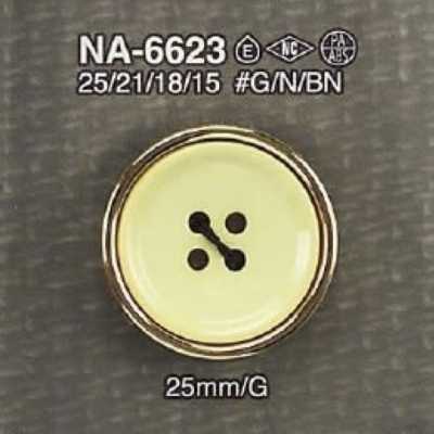 NA6623 尼龙树脂/ABS树脂制 正面四孔纽扣