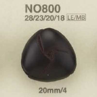 NO800 皮革/黄铜制 矩形环有柄纽扣