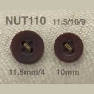 NUT110 象牙果制表面四孔纽扣
