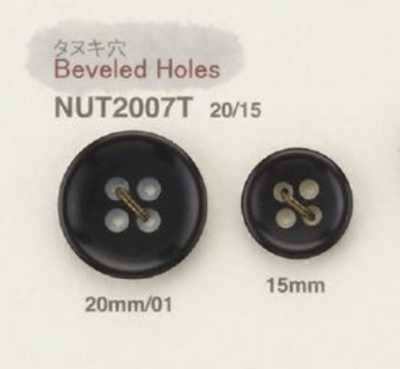 NUT2007T 天然材料 象牙果 四眼纽扣