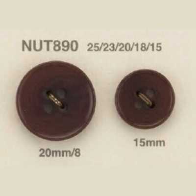 NUT890 象牙果制 四孔纽扣