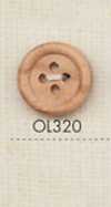 OL320 天然材质木质4孔纽扣
