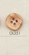 OL351 天然材质木质4孔纽扣