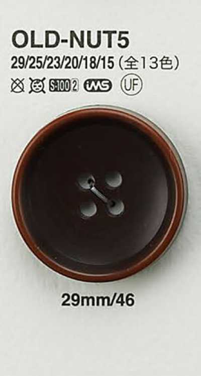 OLD-NUT5 象牙果风纽扣