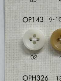 OP143 简单、柔和的颜色，4 孔聚酯纤维纽扣 Osaka Plastic Industries（DAIYA BUTTON） 更多图片