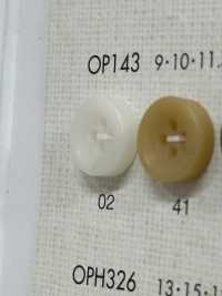 OP143 简单、柔和的颜色，4 孔聚酯纤维纽扣 Osaka Plastic Industries（DAIYA BUTTON） 更多图片