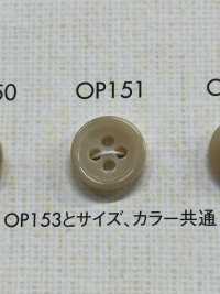 OP151 聚酯纤维树脂镶边4孔纽扣 大阪纽扣（DAIYA BUTTON） 更多图片