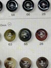 OP70 优雅的玳瑁风格 4 孔聚酯纤维纽扣 Osaka Plastic Industries（DAIYA BUTTON） 更多图片