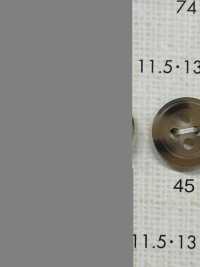 OP81 彩色玳瑁色 4 孔聚酯纤维纽扣 Osaka Plastic Industries（DAIYA BUTTON） 更多图片