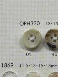 OPH330 聚酯纤维树脂四孔纽扣 更多图片