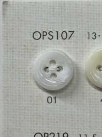 OPS107 优雅奢华的水牛风格4孔聚酯纤维纽扣 Osaka Plastic Industries（DAIYA BUTTON） 更多图片