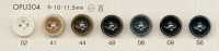 OPU304 Shibukawai 4 孔聚酯纤维纽扣，适用于衬衫和衬衫 Osaka Plastic Industries（DAIYA BUTTON） 更多图片