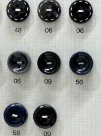 OPU304 Shibukawai 4 孔聚酯纤维纽扣，适用于衬衫和衬衫 Osaka Plastic Industries（DAIYA BUTTON） 更多图片