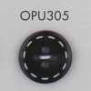 OPU305 缝线设计 4 孔玳瑁风格聚酯纤维纽扣