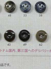OPV702 简单优雅的 2 孔聚酯纤维纽扣，适用于衬衫和衬衫 Osaka Plastic Industries（DAIYA BUTTON） 更多图片