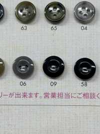 OPV702 简单优雅的 2 孔聚酯纤维纽扣，适用于衬衫和衬衫 Osaka Plastic Industries（DAIYA BUTTON） 更多图片