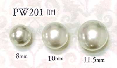 PW201 珍珠感 纽扣 方脚 坊主型