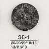 SB1 黑蝶贝制 正面四孔纽扣
