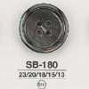 SB180 黑蝶贝制 四孔纽扣