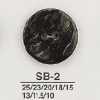 SB2 黑蝶贝制 两孔纽扣