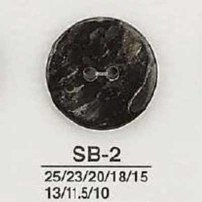SB2 黑蝶贝制 两孔纽扣