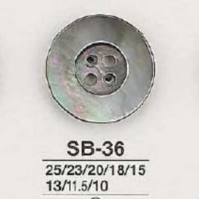 SB36 黑蝶贝制表孔四眼纽扣
