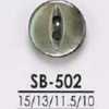 SB502 黑蝶贝制 明孔两孔纽扣