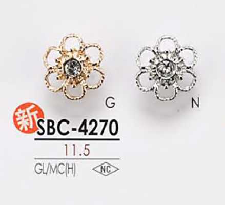 SBC4270 花形图案金属纽扣