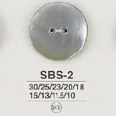 SBS2 黑蝶贝制 正面双孔纽扣