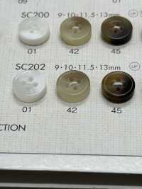 SC202 DAIYA BUTTONS 防震超耐用“系列水牛风格聚酯纤维纽扣” Osaka Plastic Industries（DAIYA BUTTON） 更多图片